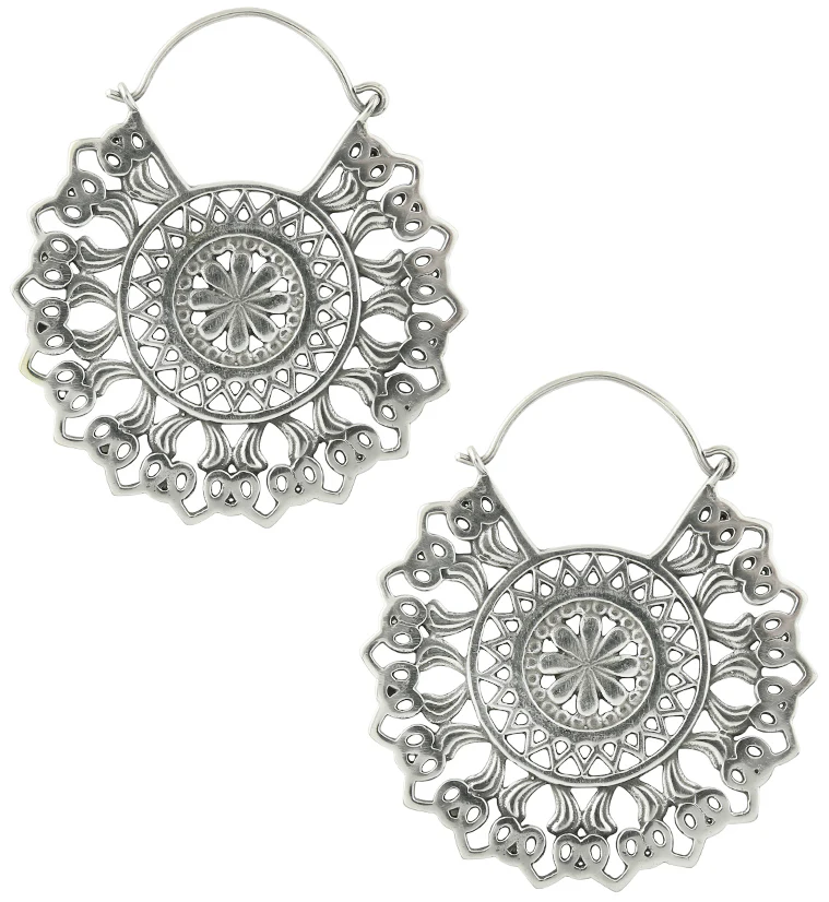 Sol White Brass Earrings - Hangers - Mrs Treak