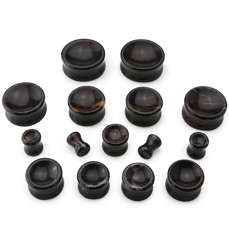 Concave Bloodstone Plugs - Mrs Treak
