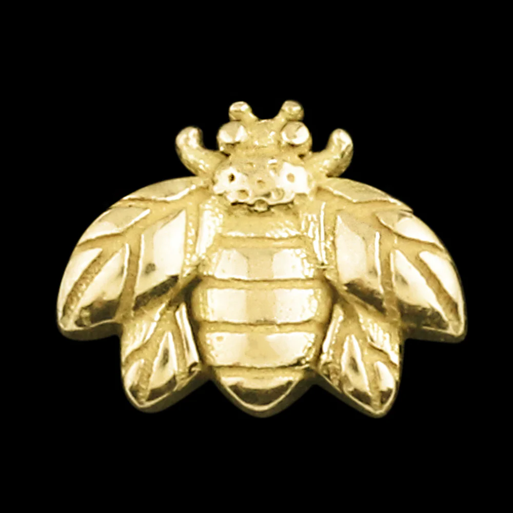 18kt Gold Bumble Bee Threadless Top - Mrs Treak