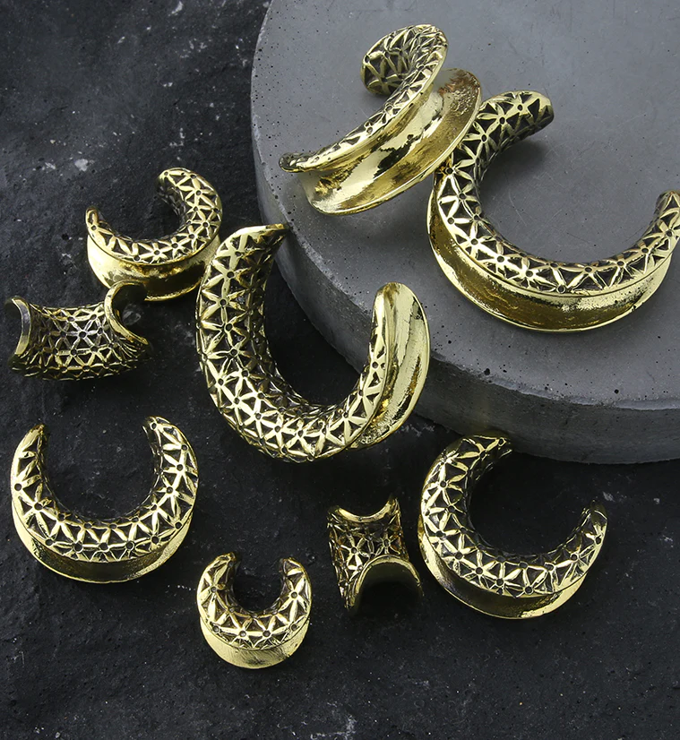 Flower of Life Brass Saddles - Mrs Treak