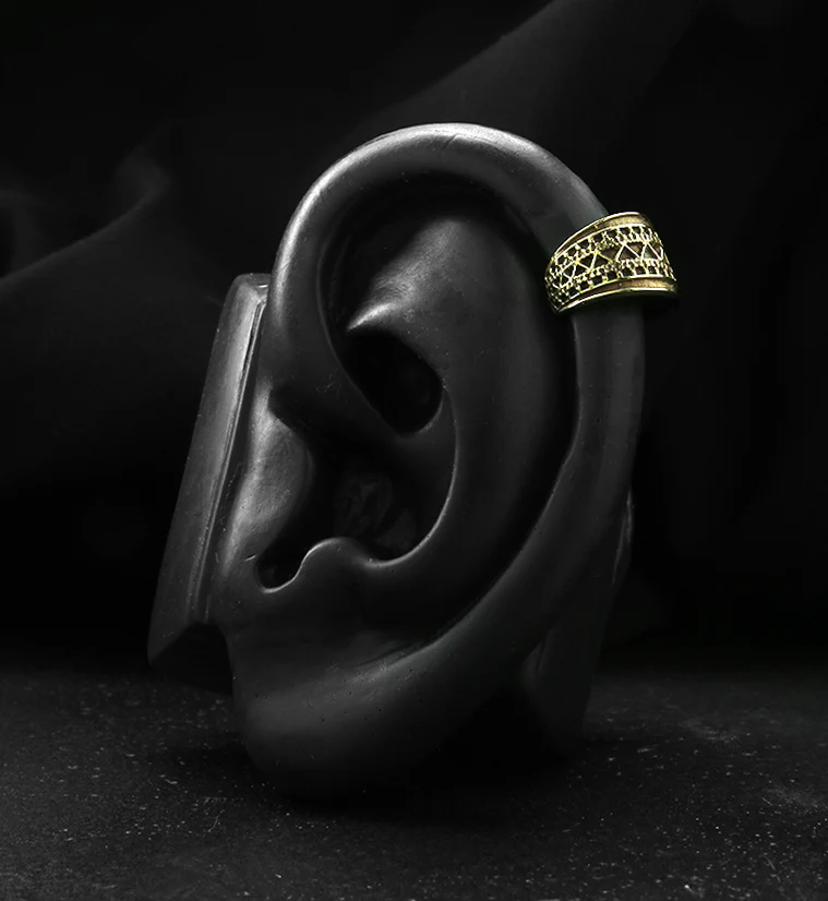 Tribal Brass Ear Cuff - Mrs Treak
