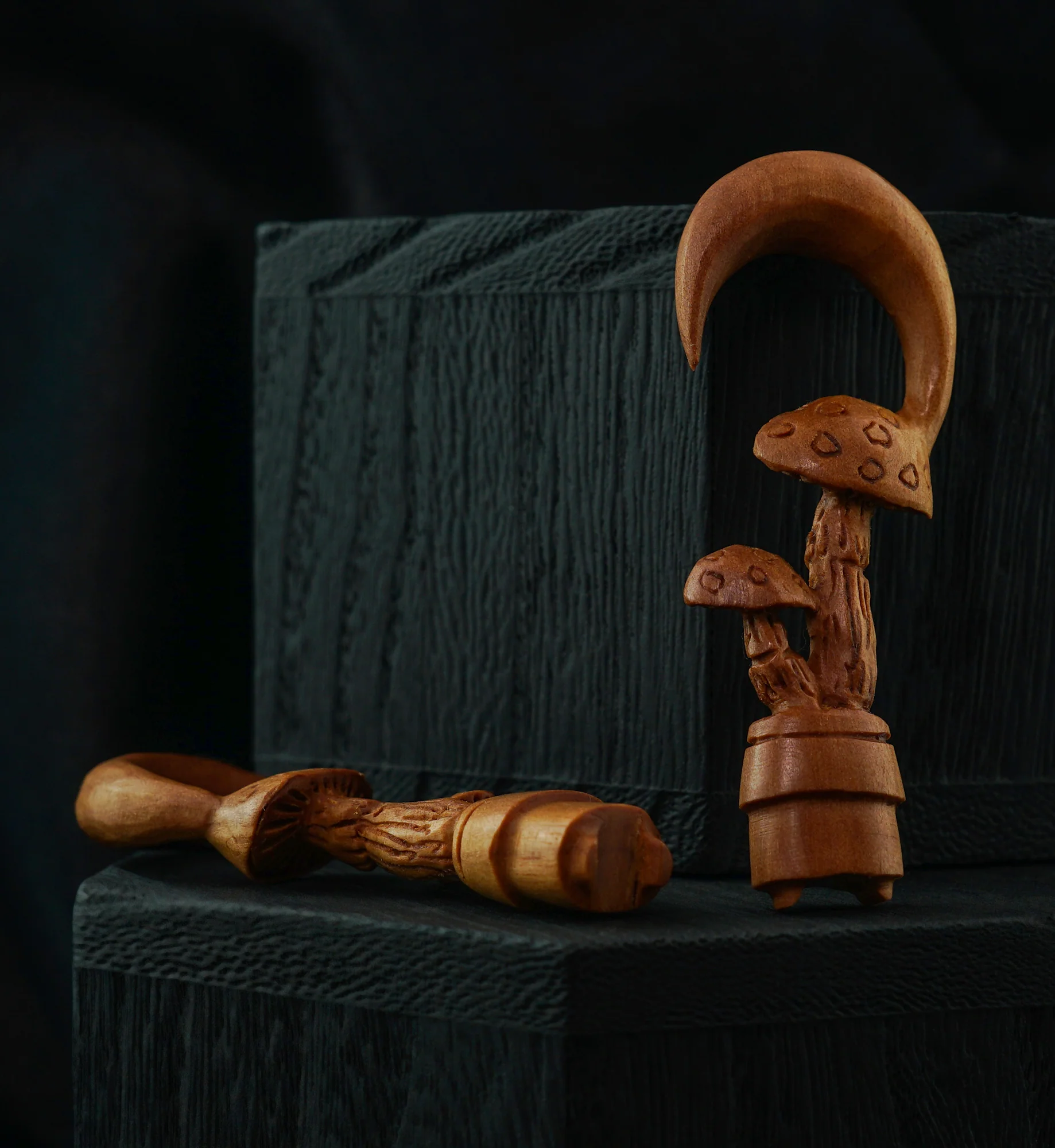 Mushroom Saba Wood Ear Hangers - Mrs Treak