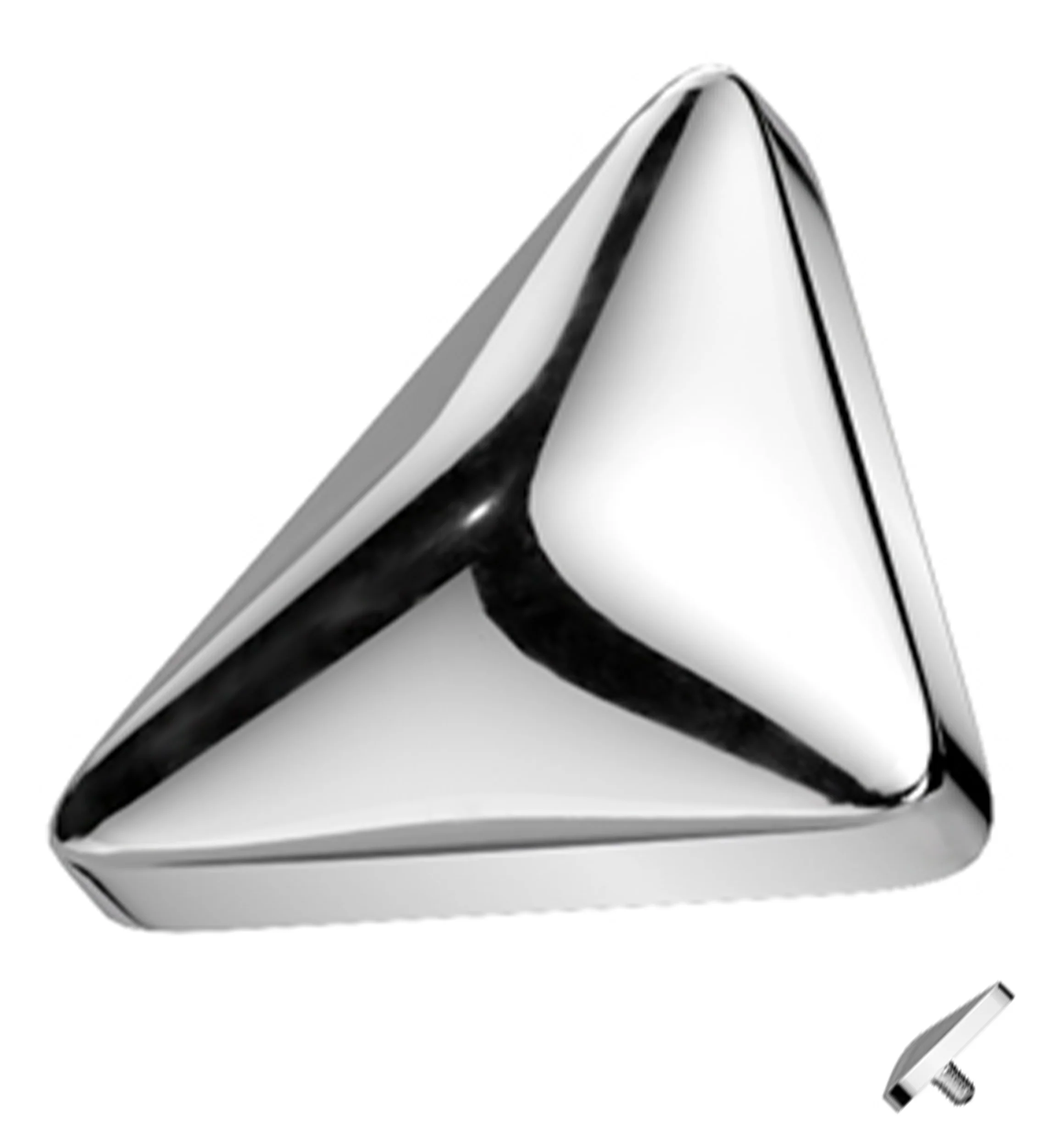 Triangle Titanium Internally Threaded Top - Mrs Treak