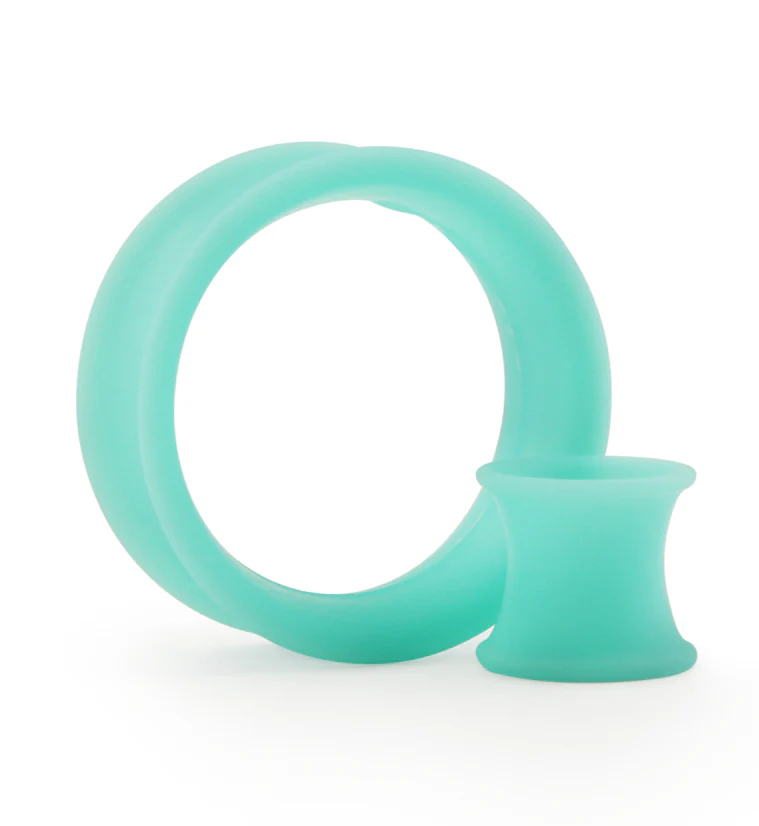 Matte Turquoise Silicone Ear Skins - Mrs Treak