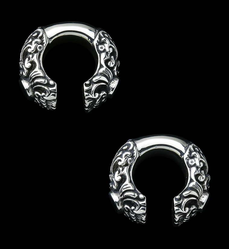 Gilt White Brass Ear Weights - Mrs Treak