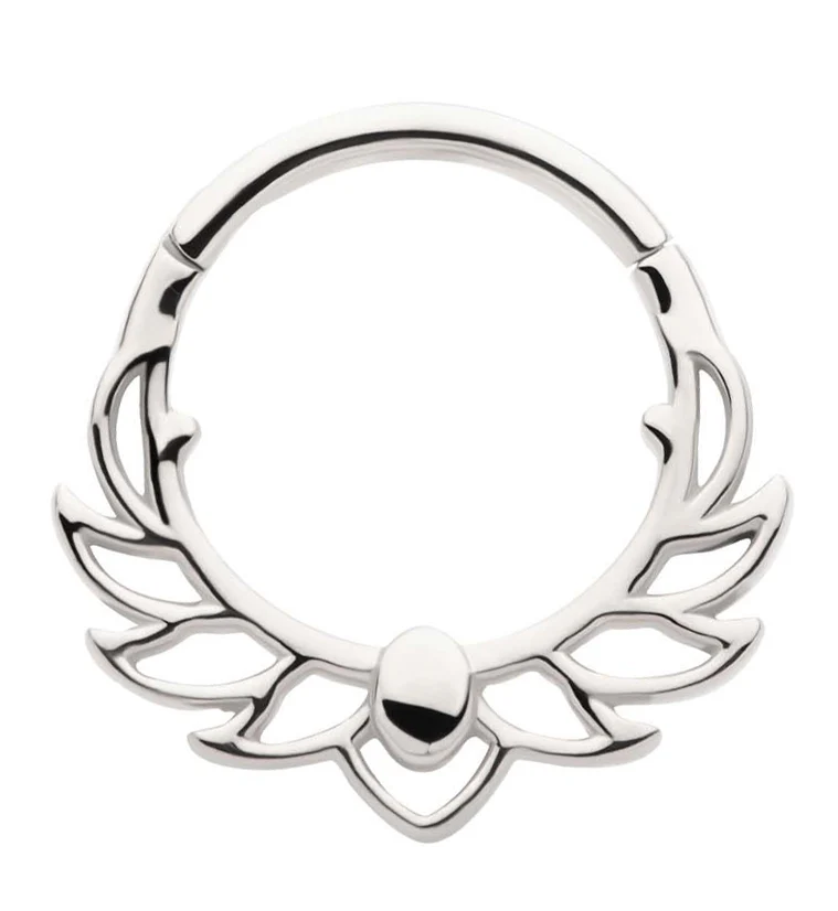 Wingspan Stainless Steel Hinged Segment Ring - Mrs Treak