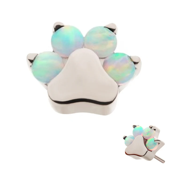 Paw Print Opal Cluster Threadless Top - Mrs Treak