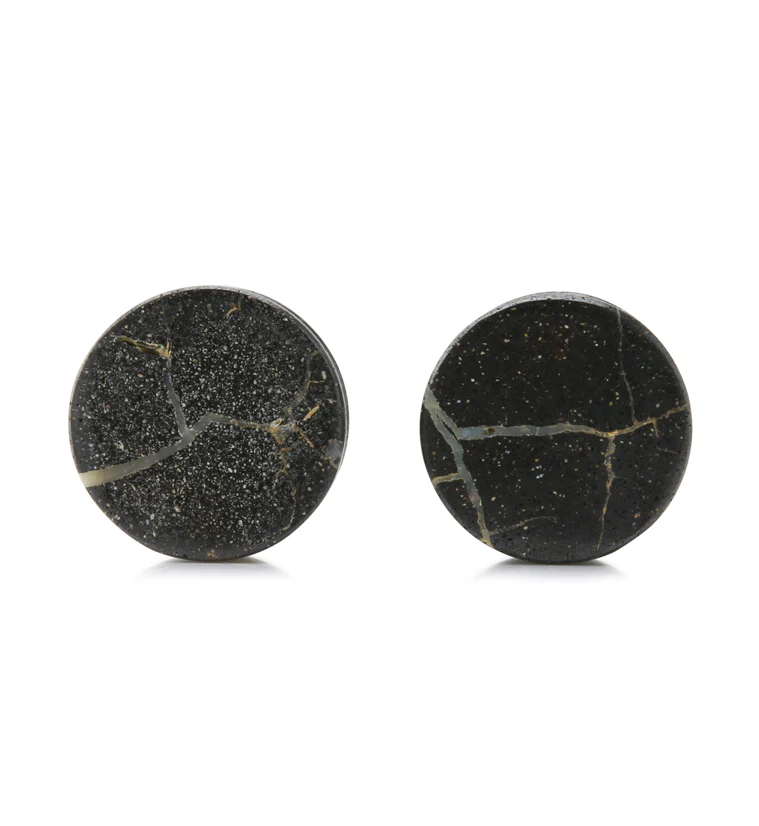 Boulder Opal Stone Plugs 5/8