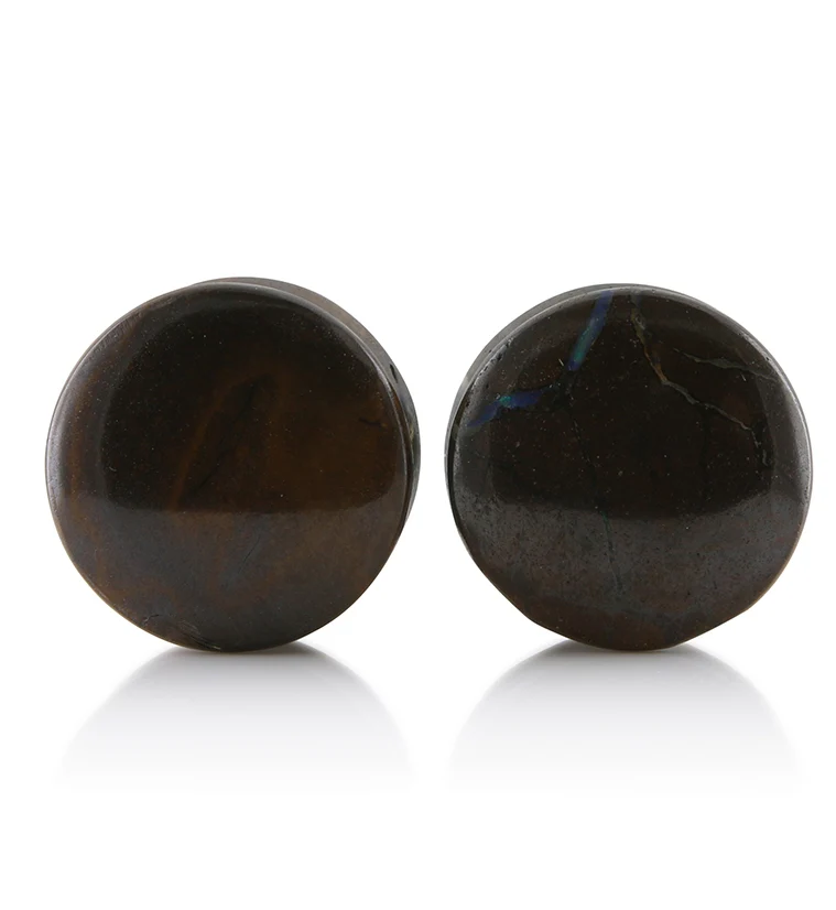 Boulder Opal Plugs 3-4