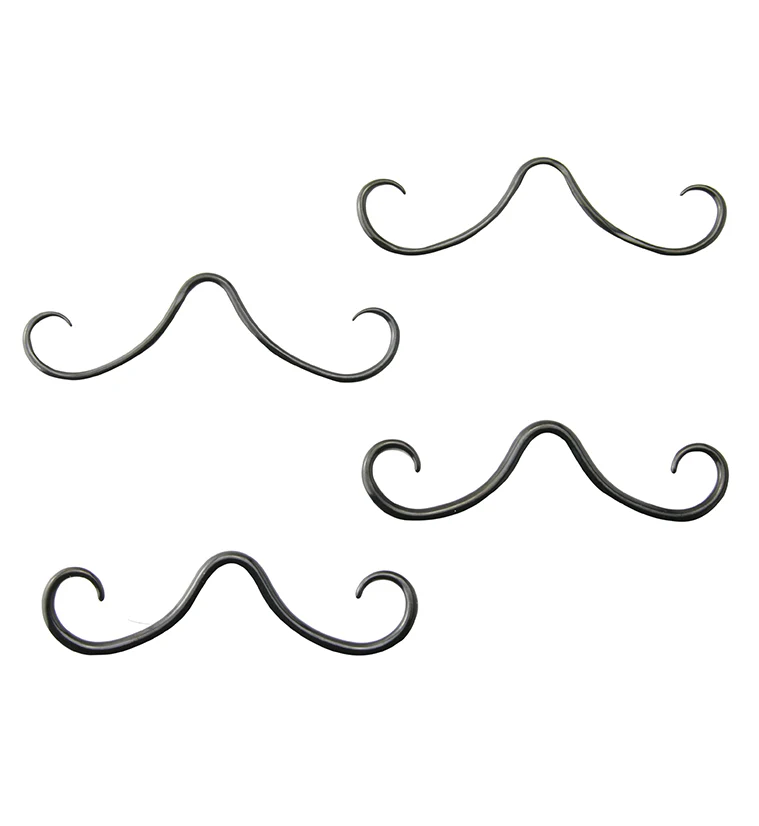 Black Imperial Mustache Septum Bar - Mrs Treak