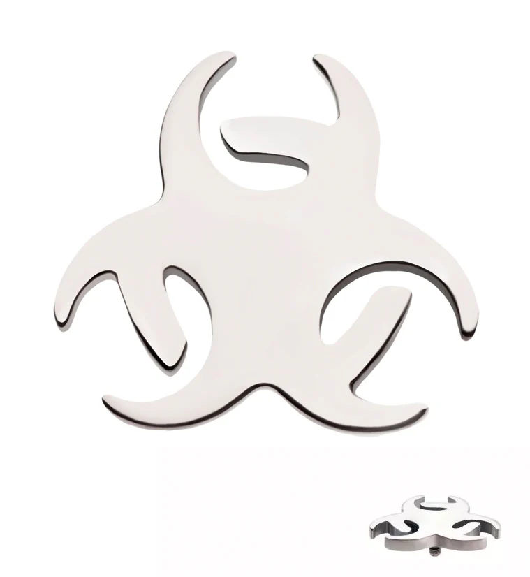 Biohazard Internally Threaded Titanium Top - Mrs Treak