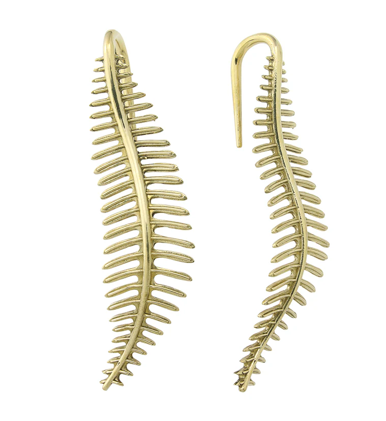 Fern Leaf Brass Hangers - Mrs Treak