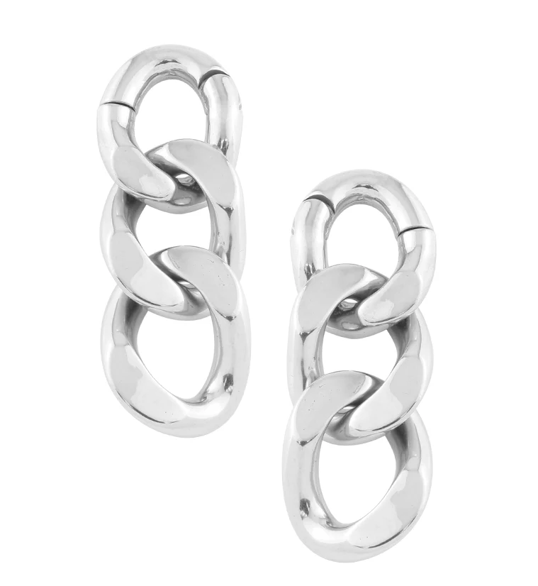 Triple Chain Link Hinged Ear Weights - Mrs Treak