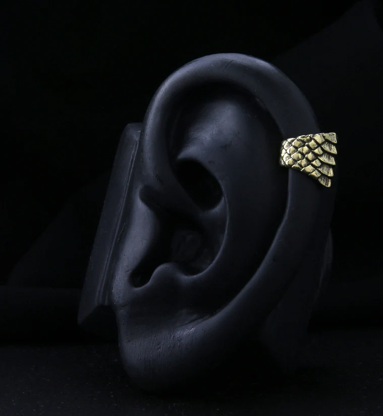 Scale Brass Ear Cuff - Mrs Treak
