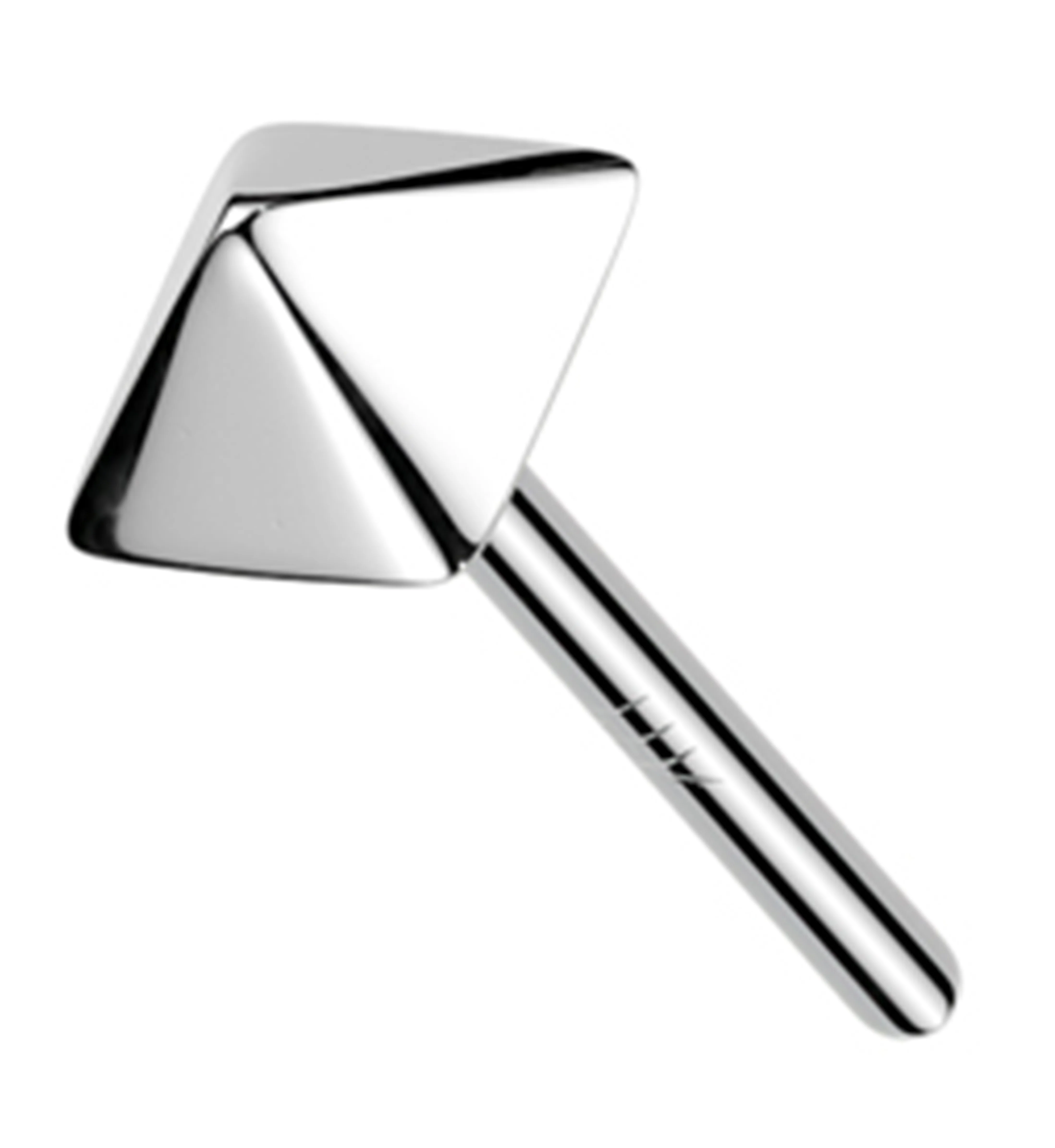 14kt White Gold Mini Polyhedra Threadless Top - Mrs Treak