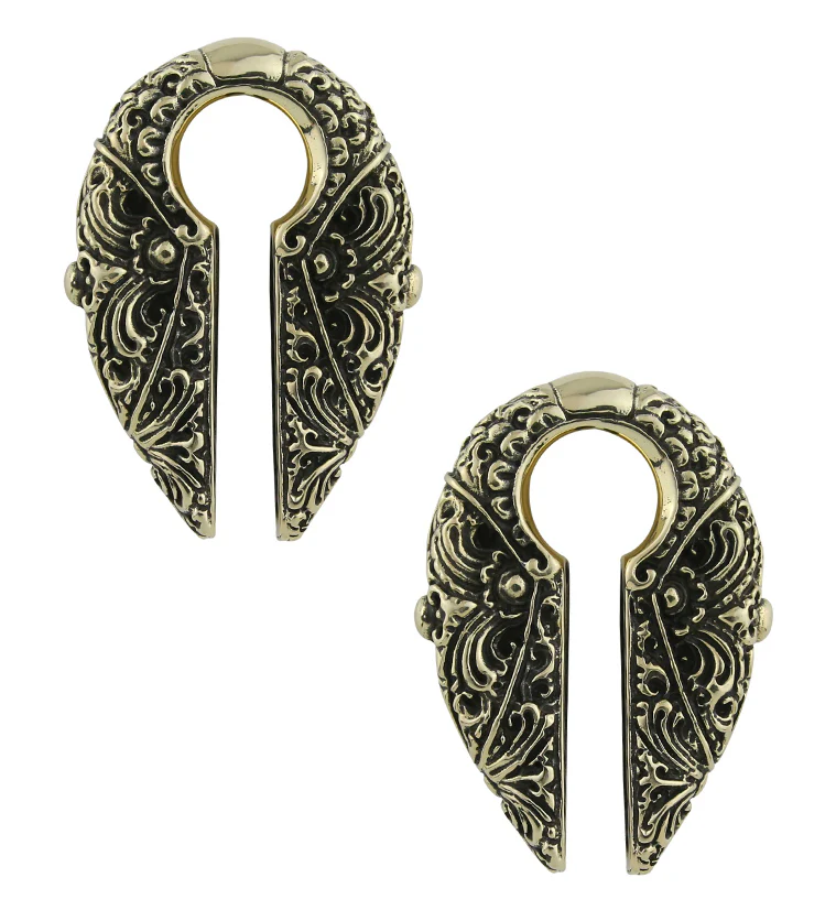 Filigree Keyhole Ear Weights - Mrs Treak