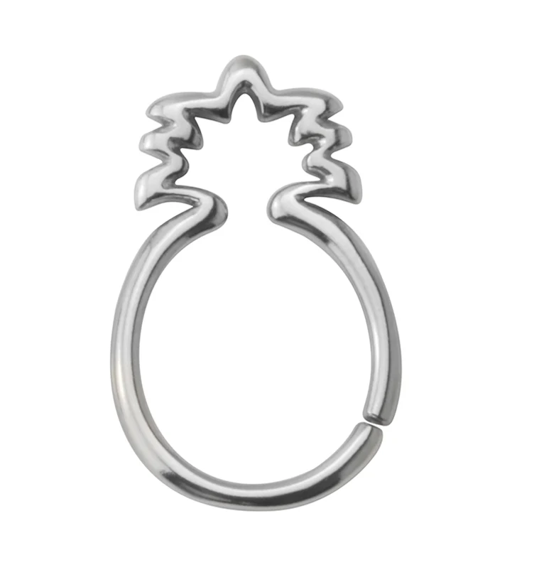 Pineapple Seamless Hoop Ring - Mrs Treak
