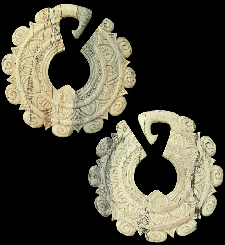 Bullion Tamarind Wooden Ear Weights - Mrs Treak