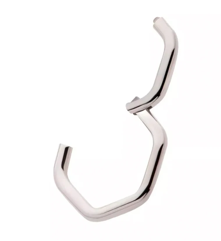 Hex Stainless Steel Hinged Segment Ring - Mrs Treak