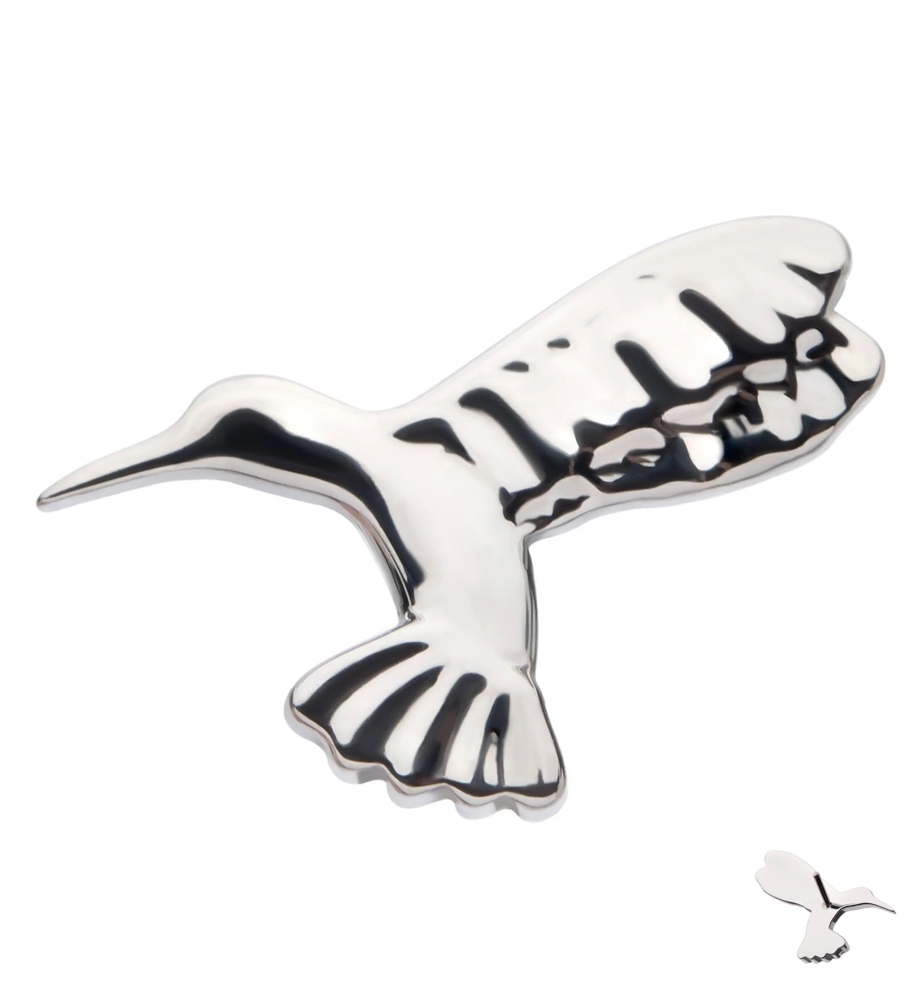 Hummingbird Titanium Threadless Top - Mrs Treak