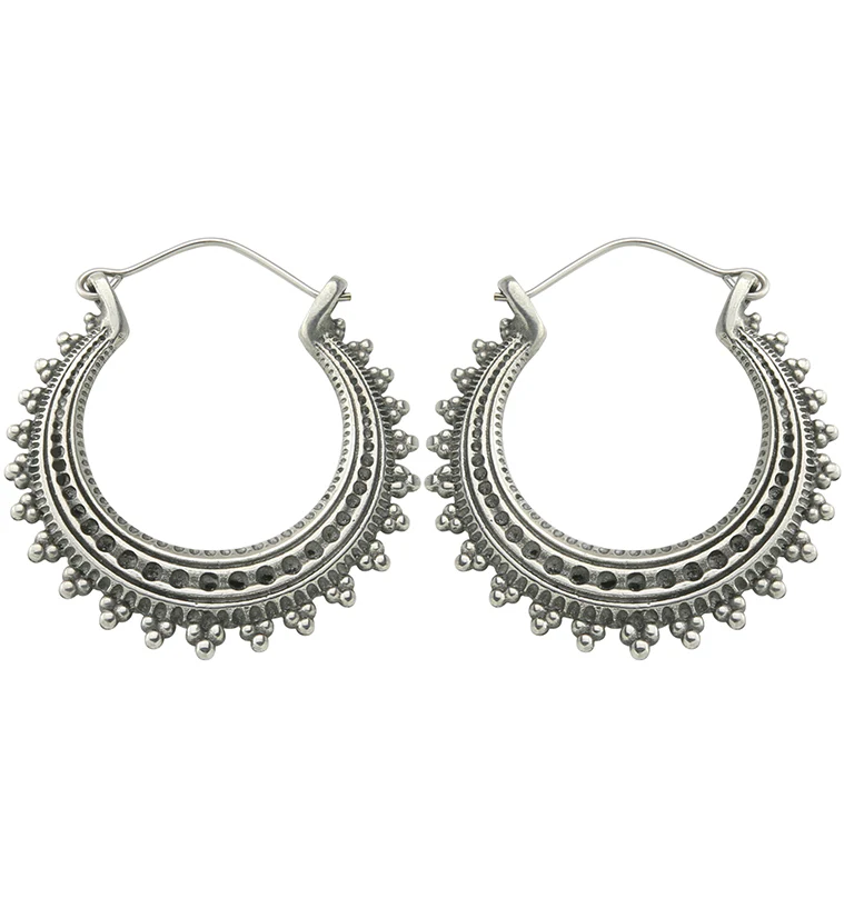 Clinch White Brass Hangers / Earrings - Mrs Treak