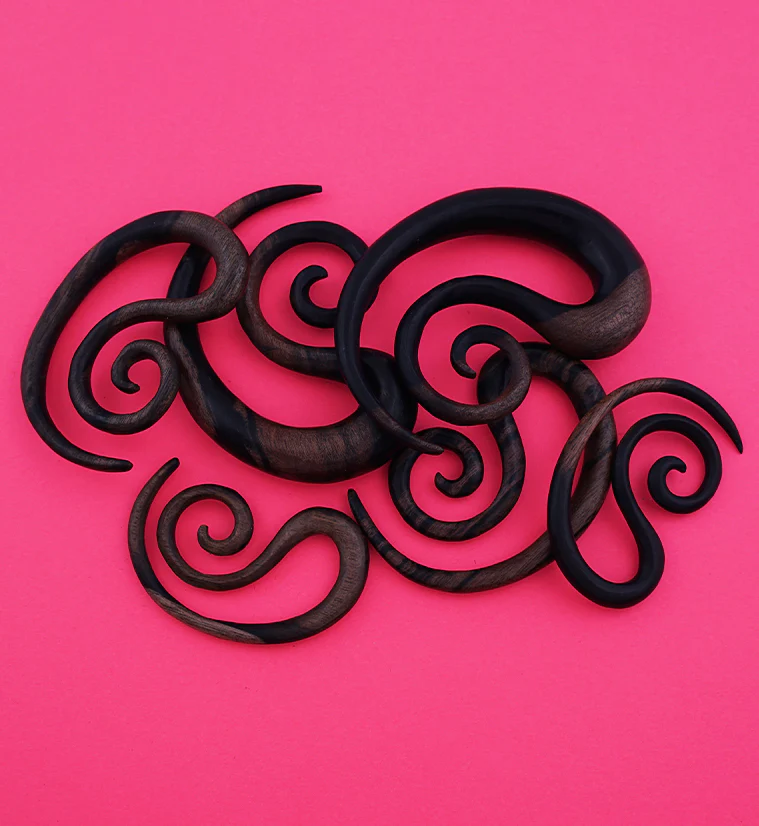 Helical Areng Wooden Spiral Hangers - Mrs Treak