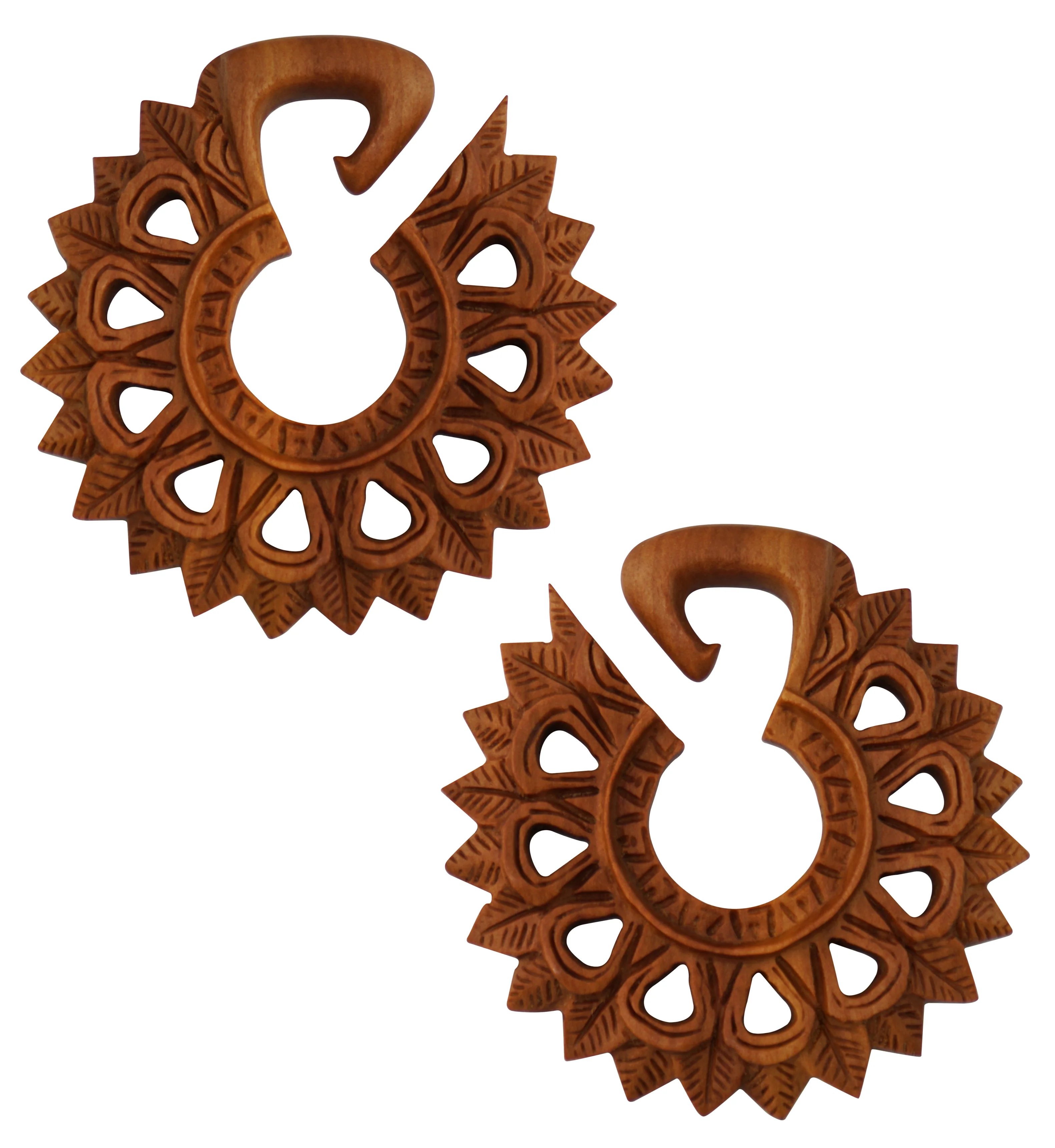 Pompon Saba Wooden Ear Weights - Mrs Treak