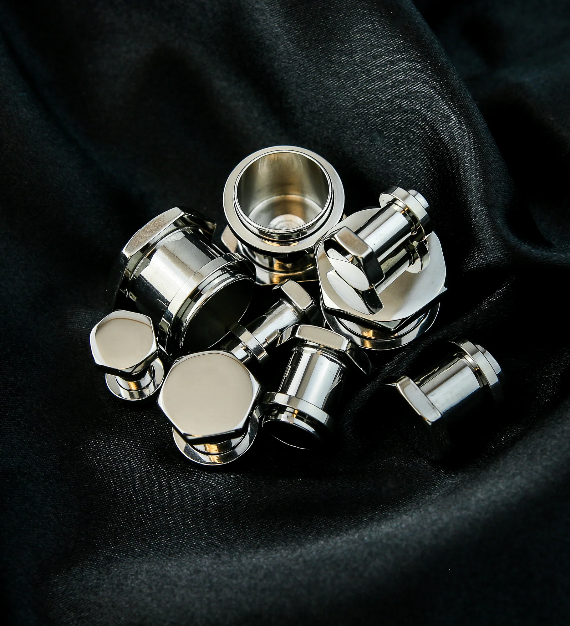 Hexagon Single Flare Stainless Steel Tunnels - Mrs Treak