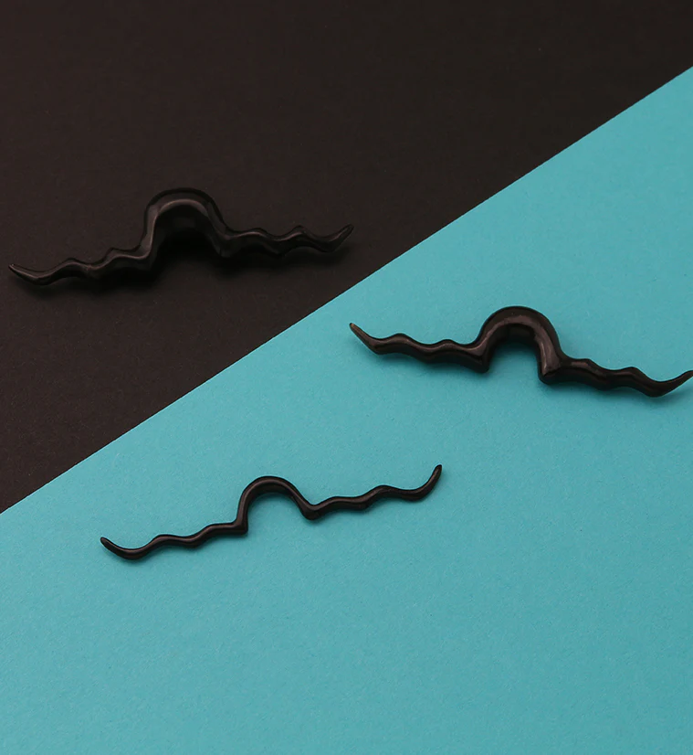 Scraggler Mustache Horn Septum Bar - Mrs Treak