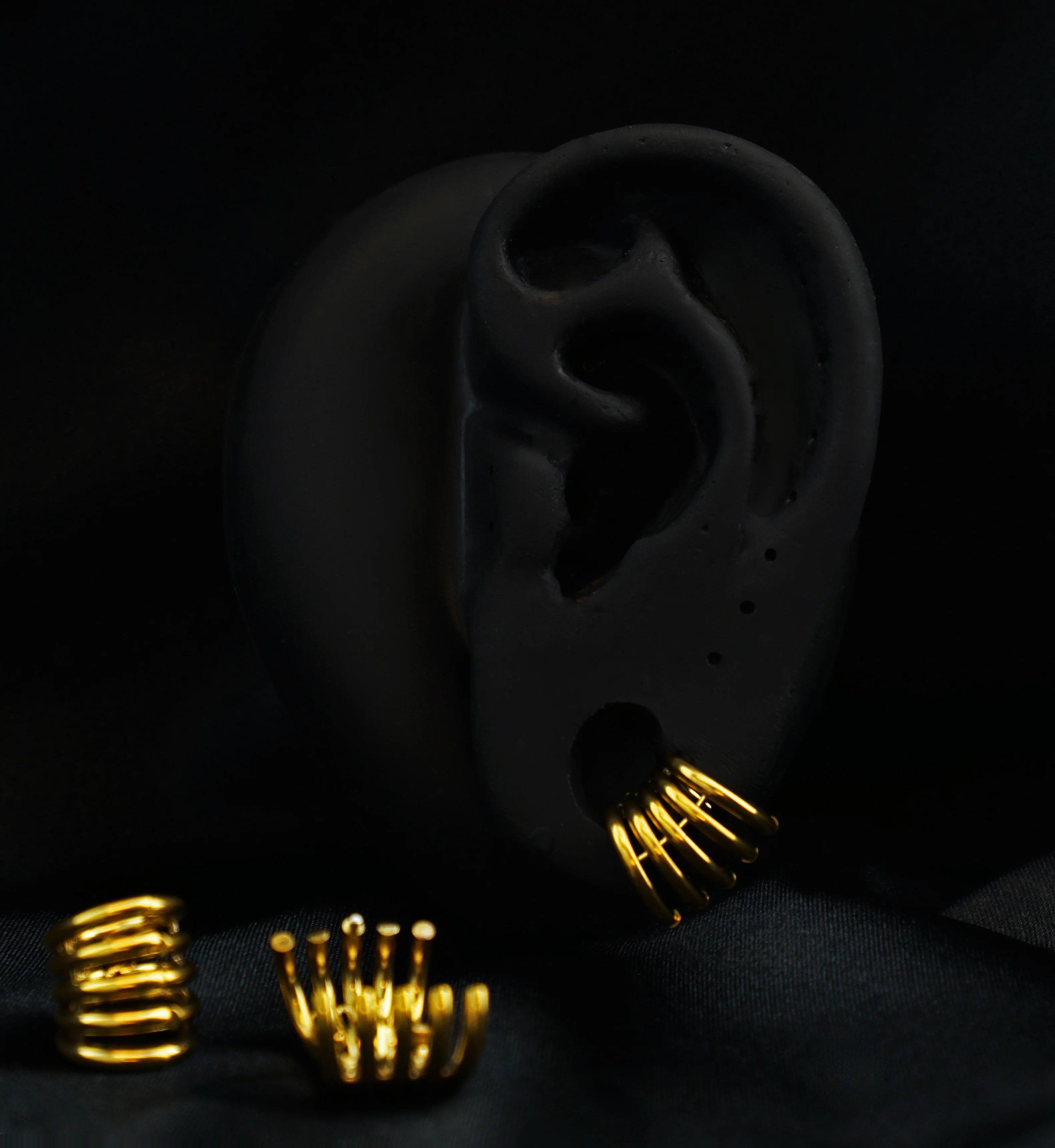 Gold PVD Stacked Stainless Steel Rings - 5 Ring Stack - Mrs Treak