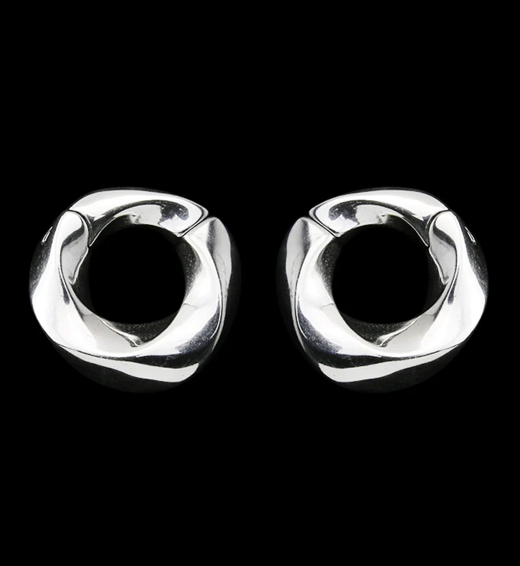 Helix Stainless Steel Hinged Ear Weights - Mrs Treak