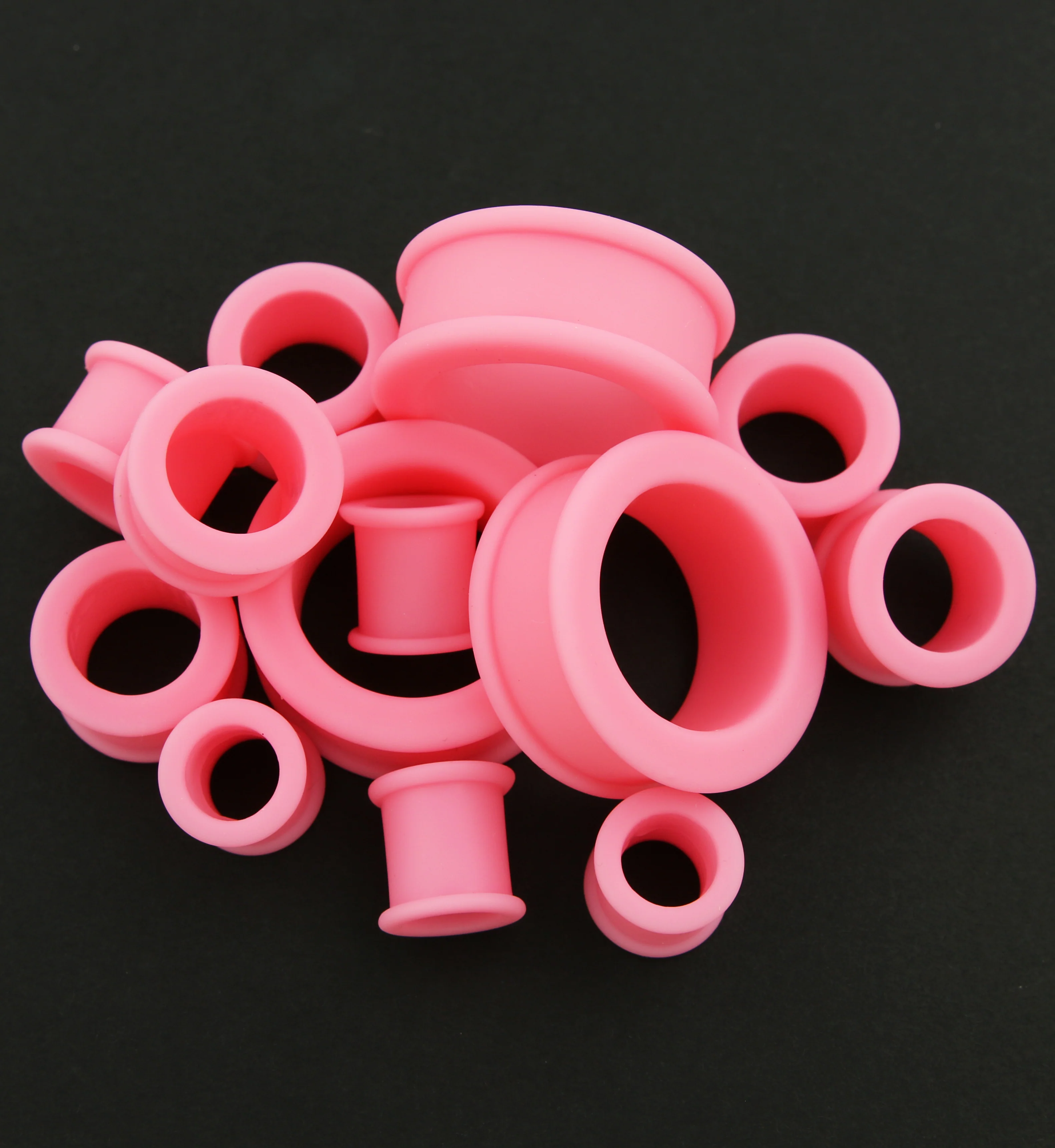 Bubblegum Pink Silicone Tunnels - Mrs Treak