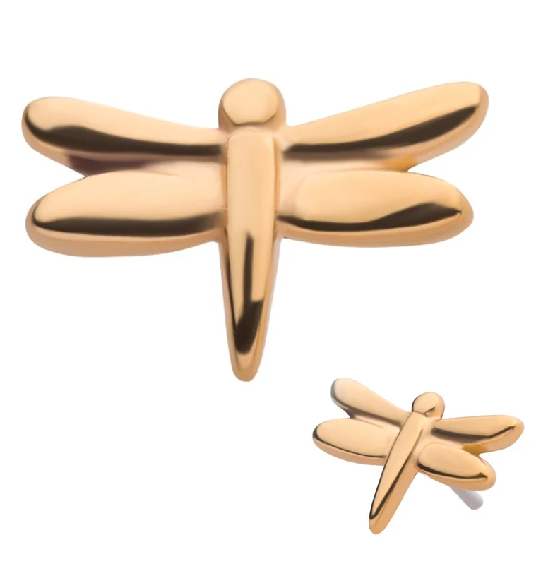 14kt Gold Dragonfly Threadless Top - Mrs Treak