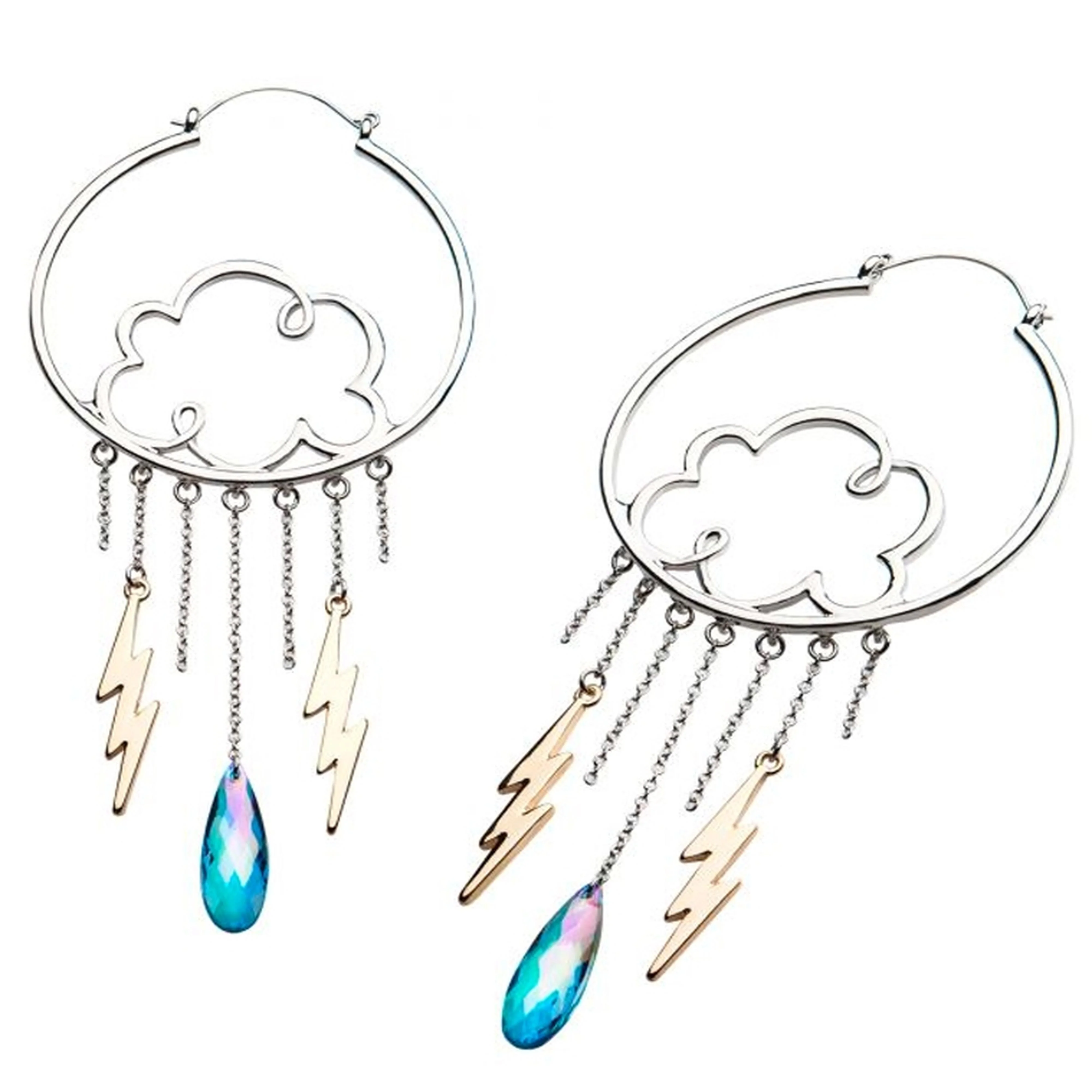 20G Downpour Plug Hoops - Mrs Treak