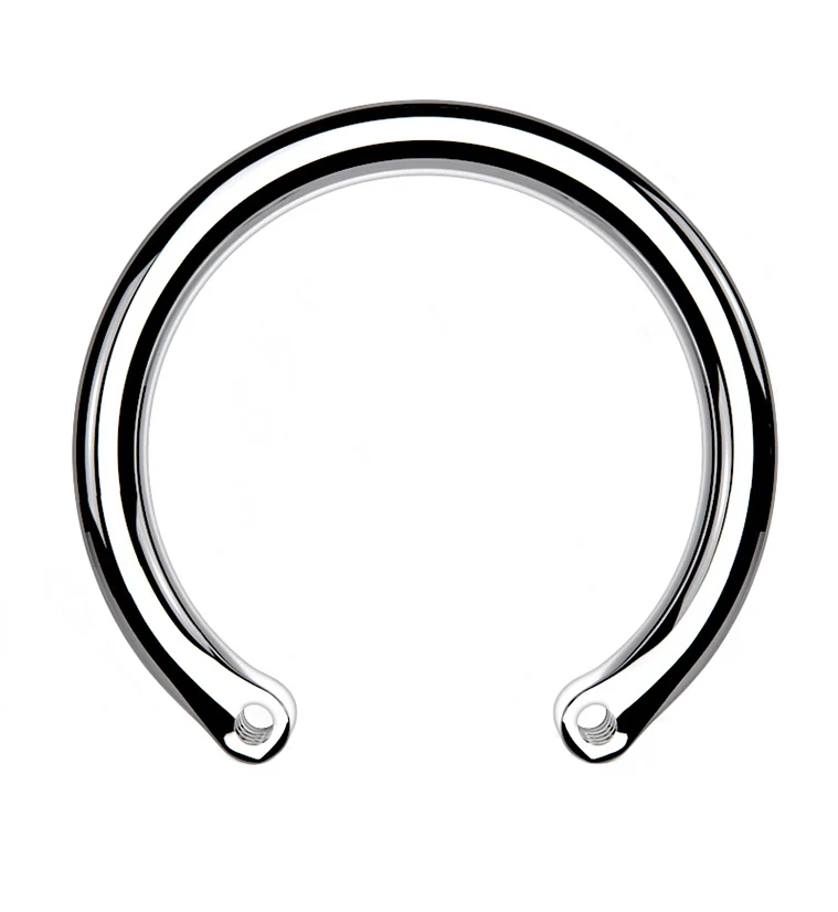 14G Custom Titanium Circular Barbell - Mrs Treak