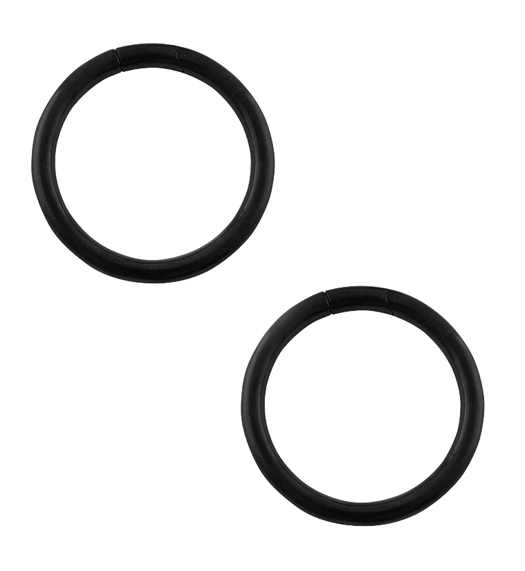 Black PVD Band Ear Weights - Mrs Treak