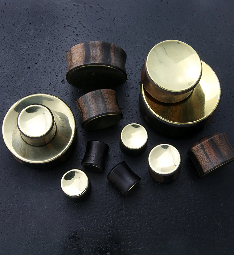 Auda Brass Wood Plugs - Mrs Treak