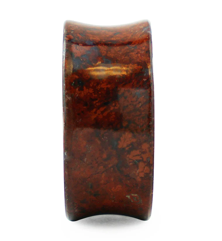 Grade A Red Moss Agate Stone Plugs - Mrs Treak