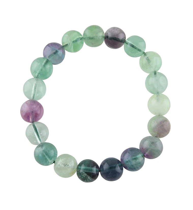Rainbow Fluorite Stone Bracelet - Mrs Treak