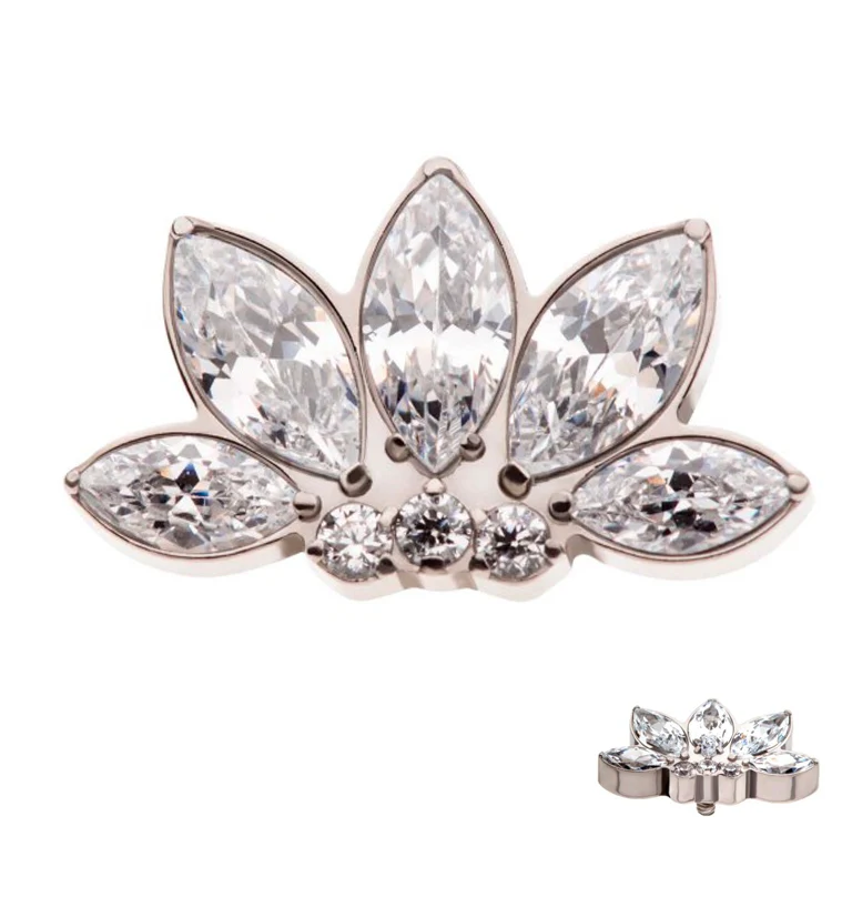 Vane CZ Internally Threaded Titanium Top - Mrs Treak