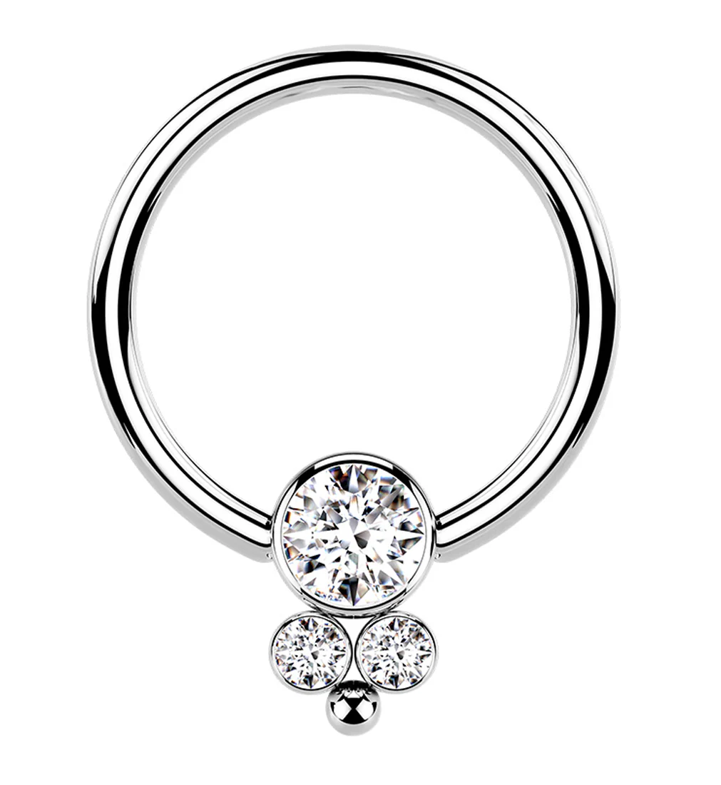 Bevy CZ Captive Ring - Mrs Treak