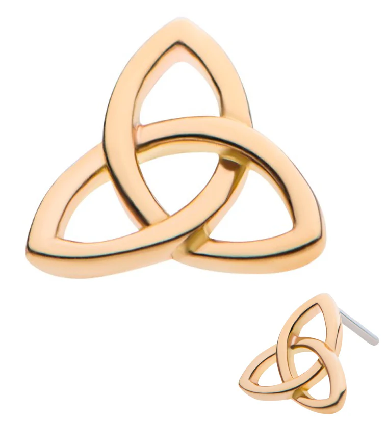 14kt Gold Celtic Knot Threadless Top - Mrs Treak