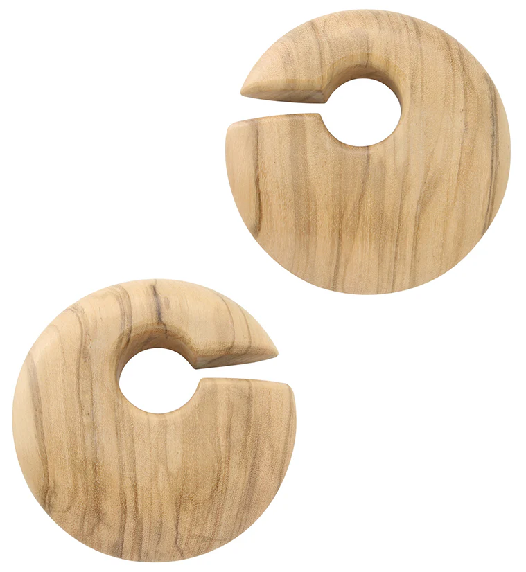 Annular Hoop Olive Wooden Hangers - Mrs Treak