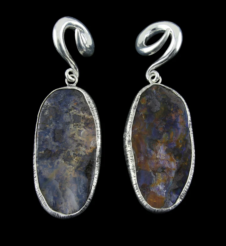 Boulder Opal Ear Weights Version 10 - Mrs Treak