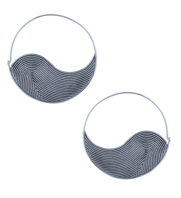 Swell White Brass Earrings/Hangers - Mrs Treak