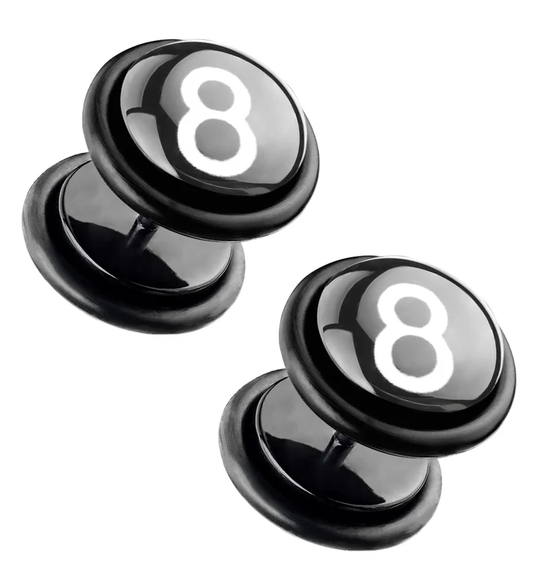 16G Eight Ball Fake Plugs - Gauges - Mrs Treak