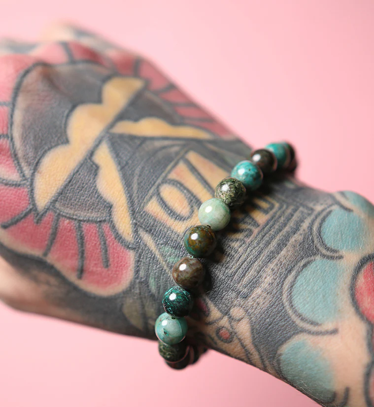 Chrysocolla Stone Bracelet - Mrs Treak