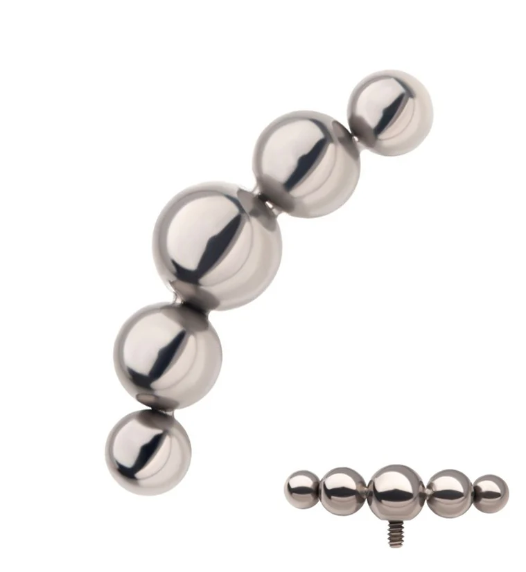 Quad Cluster Titanium Internally Threaded Top - Mrs Treak