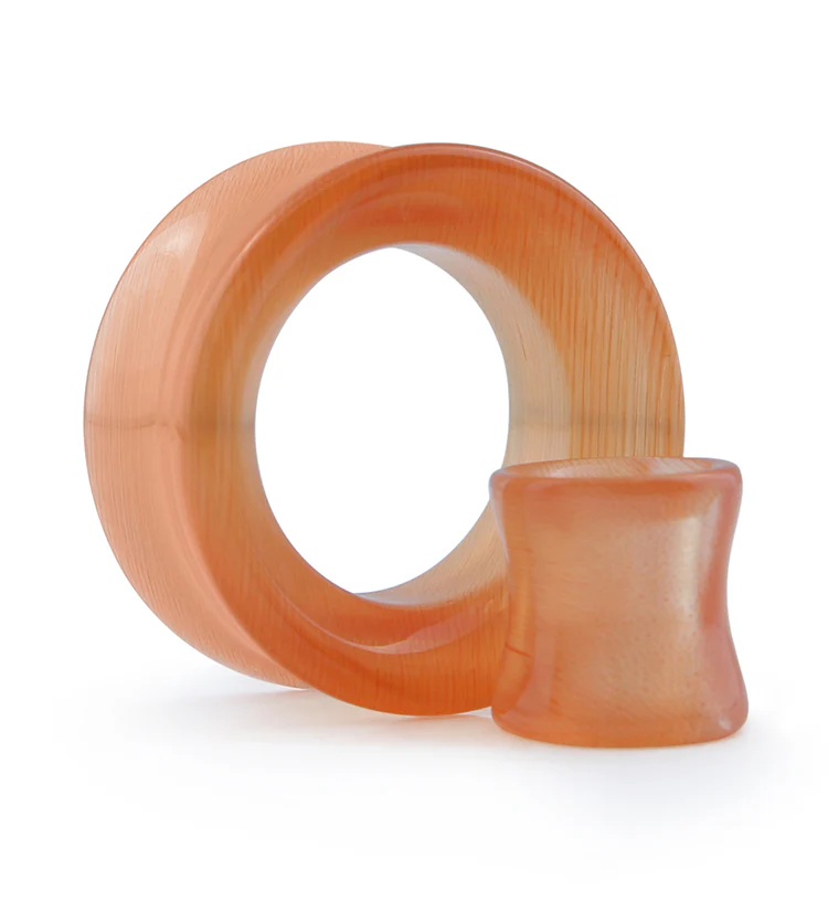 Orange Cat's Eye Glass Tunnels - Mrs Treak