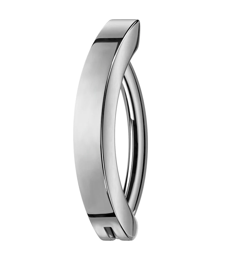 Bar Titanium Hinged Belly Button Ring - Mrs Treak